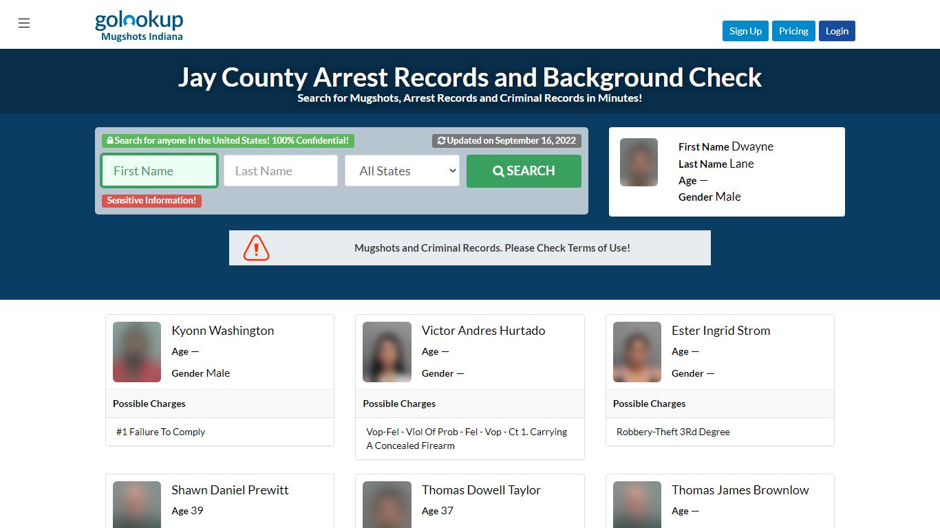 Jay County Mugshots, Jay County Arrest Records - GoLookUp